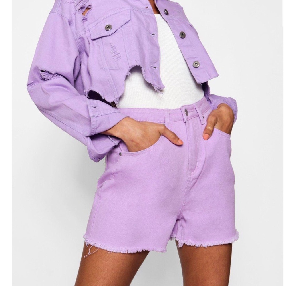 Boohoo high waist denim mom shorts - Picture 2 of 7
